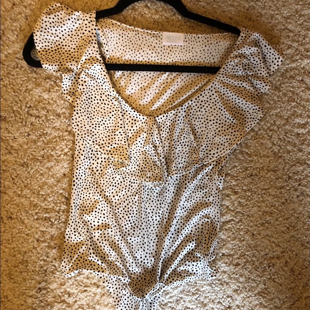 Frilly body suit